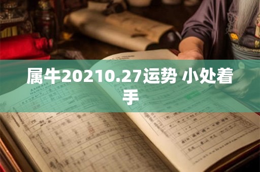 属牛20210.27运势 小处着手