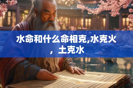 水命和什么命相克,水克火，土克水