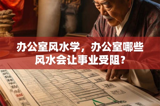 办公室风水学，办公室哪些风水会让事业受阻？