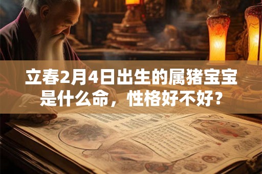 立春2月4日出生的属猪宝宝是什么命,性格好不好? 立春2月4日出生的属猪宝宝是什么命,性格好不好?
