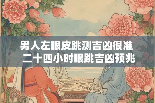 男人左眼皮跳测吉凶很准  二十四小时眼跳吉凶预兆
