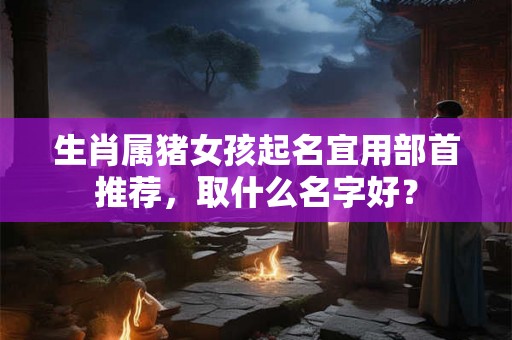 生肖属猪女孩起名宜用部首推荐，取什么名字好？