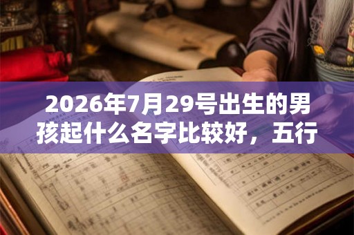 2026年7月29号出生的男孩起什么名字比较好,五行属什么 2026年7月29号出生的男孩起什么名字比较好,五行属什么