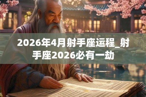 2026年4月射手座运程_射手座2026必有一劫