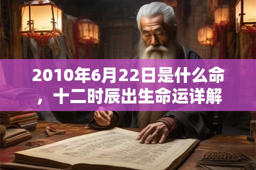 2010年6月22日是什么命,十二时辰出生命运详解 2010年6月22日是什么命,十二时辰出生命运详解