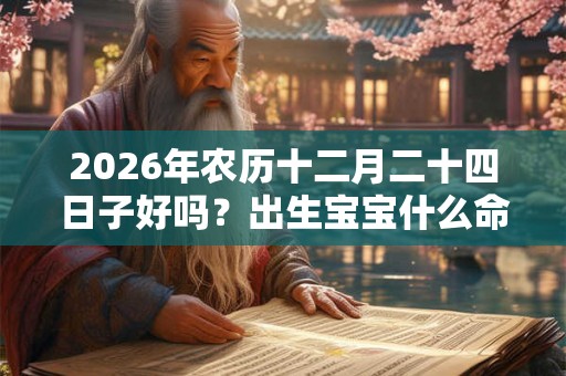 2026年农历十二月二十四日子好吗？出生宝宝什么命？