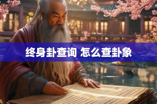 终身卦查询 怎么查卦象