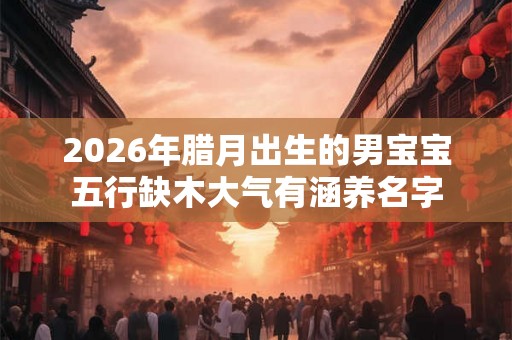 2026年腊月出生的男宝宝五行缺木大气有涵养名字 2026年腊月出生的男宝宝五行缺木大气有涵养名字