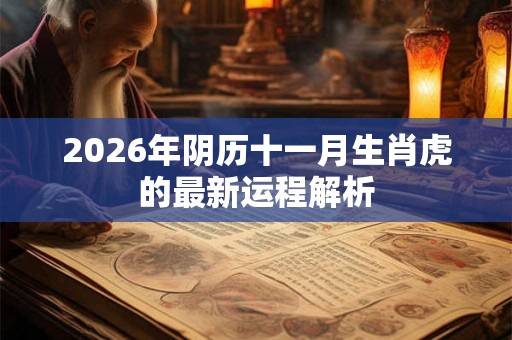 2026年阴历十一月生肖虎的最新运程解析 2026年阴历十一月生肖虎的最新运程解析