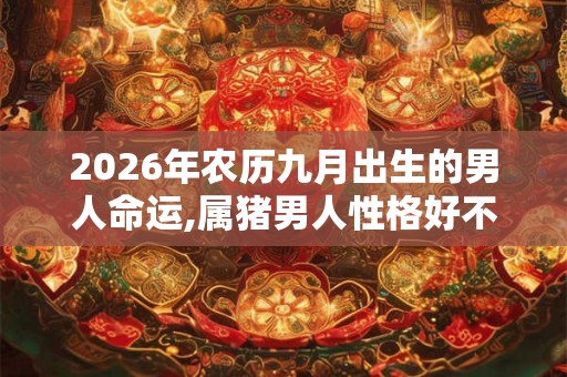 2026年农历九月出生的男人命运,属猪男人性格好不好? 2026年农历九月出生的男人命运,属猪男人性格好不好?
