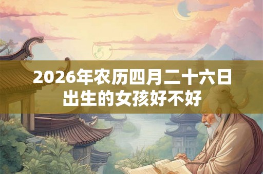 2026年农历四月二十六日出生的女孩好不好 2026年农历四月二十六日出生的女孩好不好