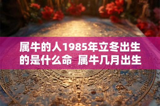 属牛的人1985年立冬出生的是什么命  属牛几月出生命苦
