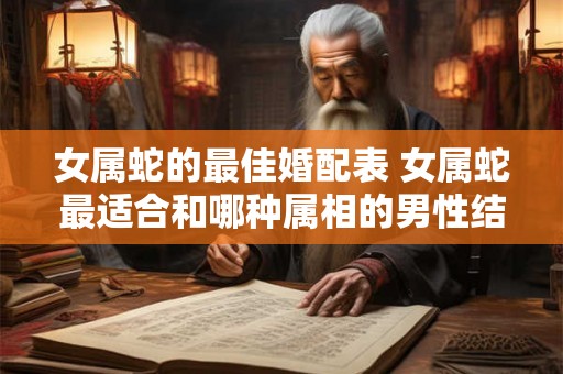 女属蛇的最佳婚配表 女属蛇最适合和哪种属相的男性结婚
