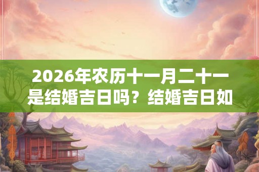 2026年农历十一月二十一是结婚吉日吗?结婚吉日如何选择? 2026年农历十一月二十一是结婚吉日吗?结婚吉日如何选择?