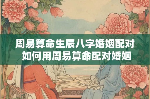 周易算命生辰八字婚姻配对 如何用周易算命配对婚姻八字