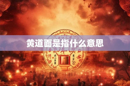黄道面是指什么意思 黄道面是指什么意思