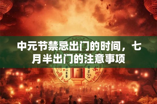 中元节禁忌出门的时间,七月半出门的注意事项 中元节禁忌出门的时间,七月半出门的注意事项