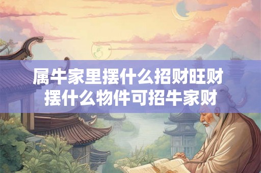 属牛家里摆什么招财旺财 摆什么物件可招牛家财