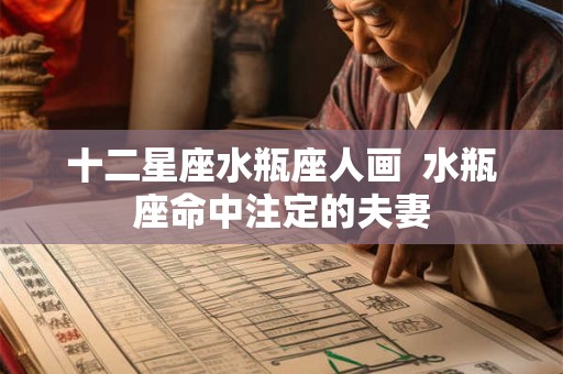 十二星座水瓶座人画 水瓶座命中注定的夫妻 十二星座水瓶座人画 水瓶座命中注定的夫妻