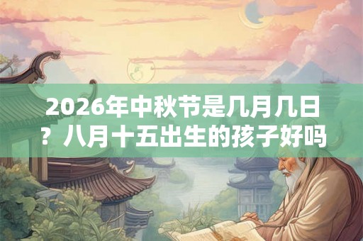 2026年中秋节是几月几日？八月十五出生的孩子好吗？