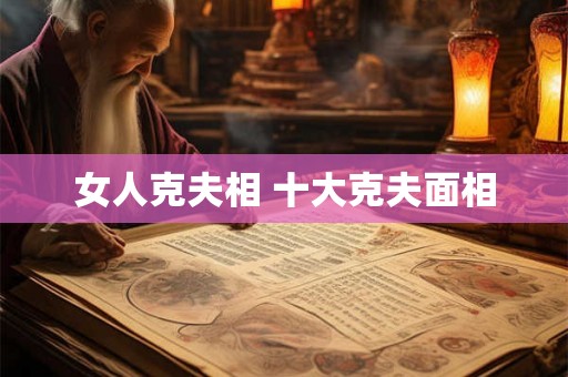 女人克夫相 十大克夫面相