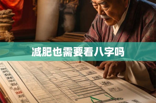 减肥也需要看八字吗