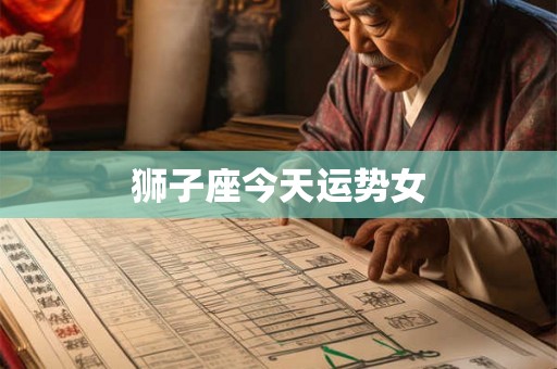狮子座今天运势女