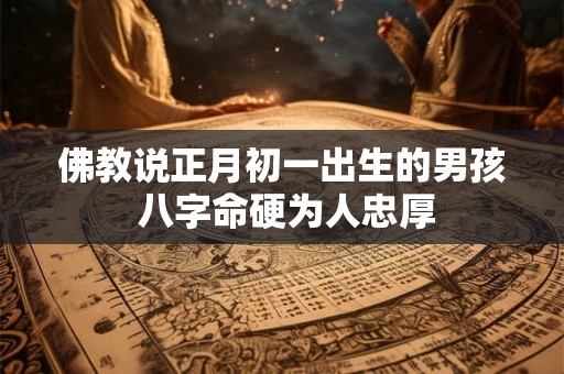 佛教说正月初一出生的男孩 八字命硬为人忠厚