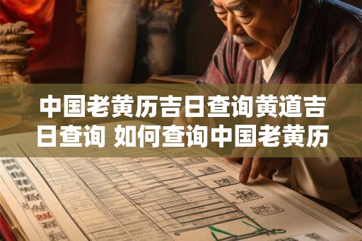 中国老黄历吉日查询黄道吉日查询 如何查询中国老黄历黄道吉日