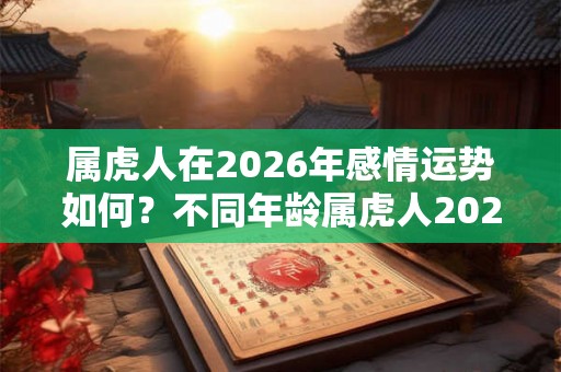 属虎人在2026年感情运势如何？不同年龄属虎人2026年运势