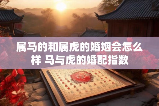 属马的和属虎的婚姻会怎么样 马与虎的婚配指数 属马的和属虎的婚姻会怎么样 马与虎的婚配指数