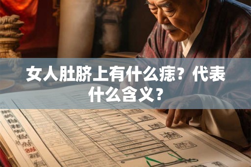 女人肚脐上有什么痣？代表什么含义？
