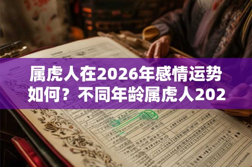 属虎人在2026年感情运势如何?不同年龄属虎人2026年运势 属虎人在2026年感情运势如何?不同年龄属虎人2026年运势