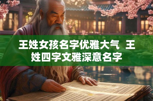 王姓女孩名字优雅大气 王姓四字文雅深意名字 王姓女孩名字优雅大气 王姓四字文雅深意名字