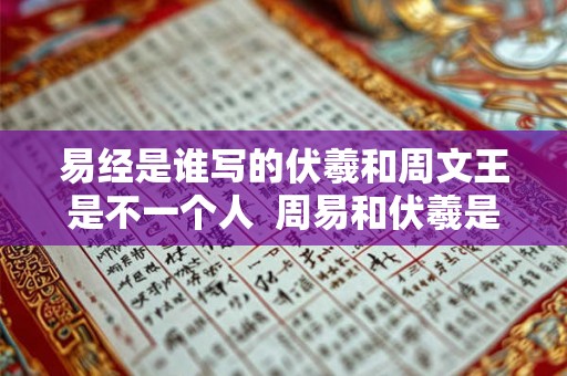 易经是谁写的伏羲和周文王是不一个人  周易和伏羲是什么关系