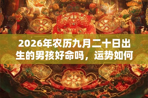 2026年农历九月二十日出生的男孩好命吗，运势如何？