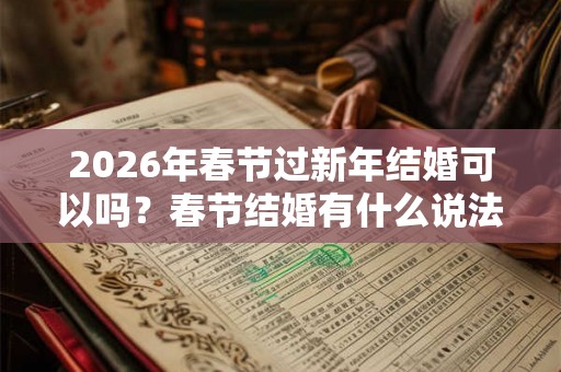 2026年春节过新年结婚可以吗？春节结婚有什么说法？
