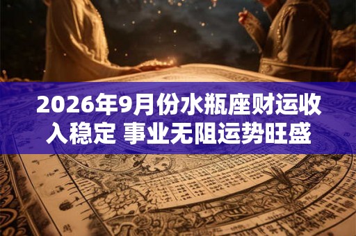 2026年9月份水瓶座财运收入稳定 事业无阻运势旺盛