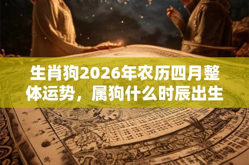 生肖狗2026年农历四月整体运势，属狗什么时辰出生命苦？