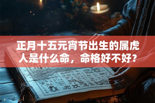 正月十五元宵节出生的属虎人是什么命，命格好不好？