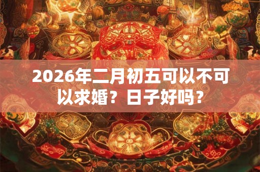 2026年二月初五可以不可以求婚？日子好吗？
