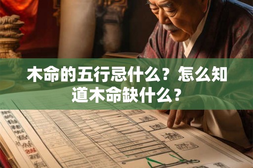 木命的五行忌什么？怎么知道木命缺什么？
