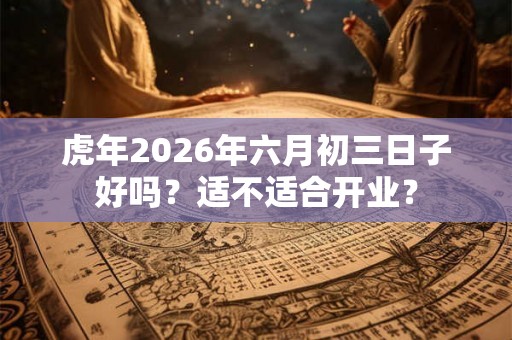 虎年2026年六月初三日子好吗？适不适合开业？