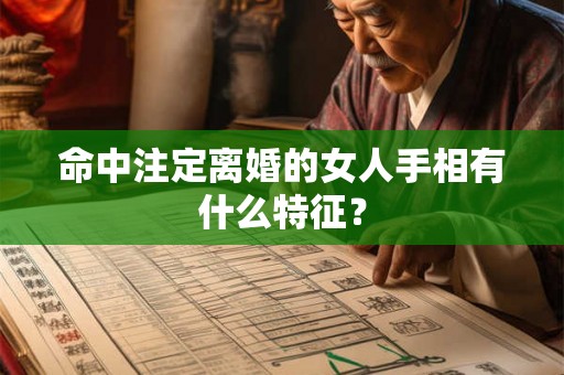 命中注定离婚的女人手相有什么特征? 命中注定离婚的女人手相有什么特征?