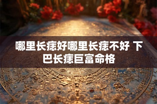 哪里长痣好哪里长痣不好 下巴长痣巨富命格 哪里长痣好哪里长痣不好 下巴长痣巨富命格