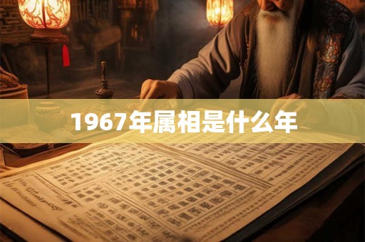 1967年属相是什么年