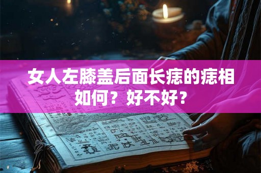 女人左膝盖后面长痣的痣相如何？好不好？