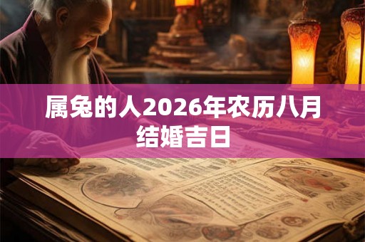 属兔的人2026年农历八月结婚吉日