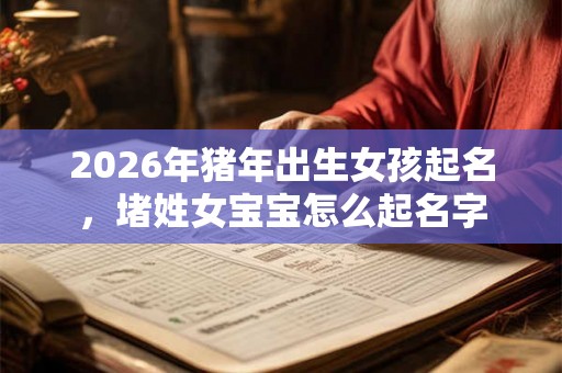 2026年猪年出生女孩起名，堵姓女宝宝怎么起名字