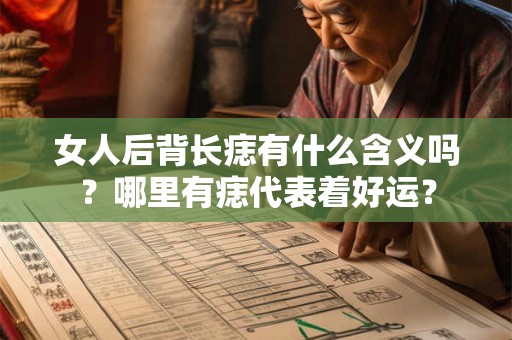 女人后背长痣有什么含义吗？哪里有痣代表着好运？